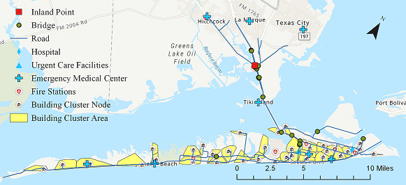 Key Landmarks on the Map of Galveston, Texas