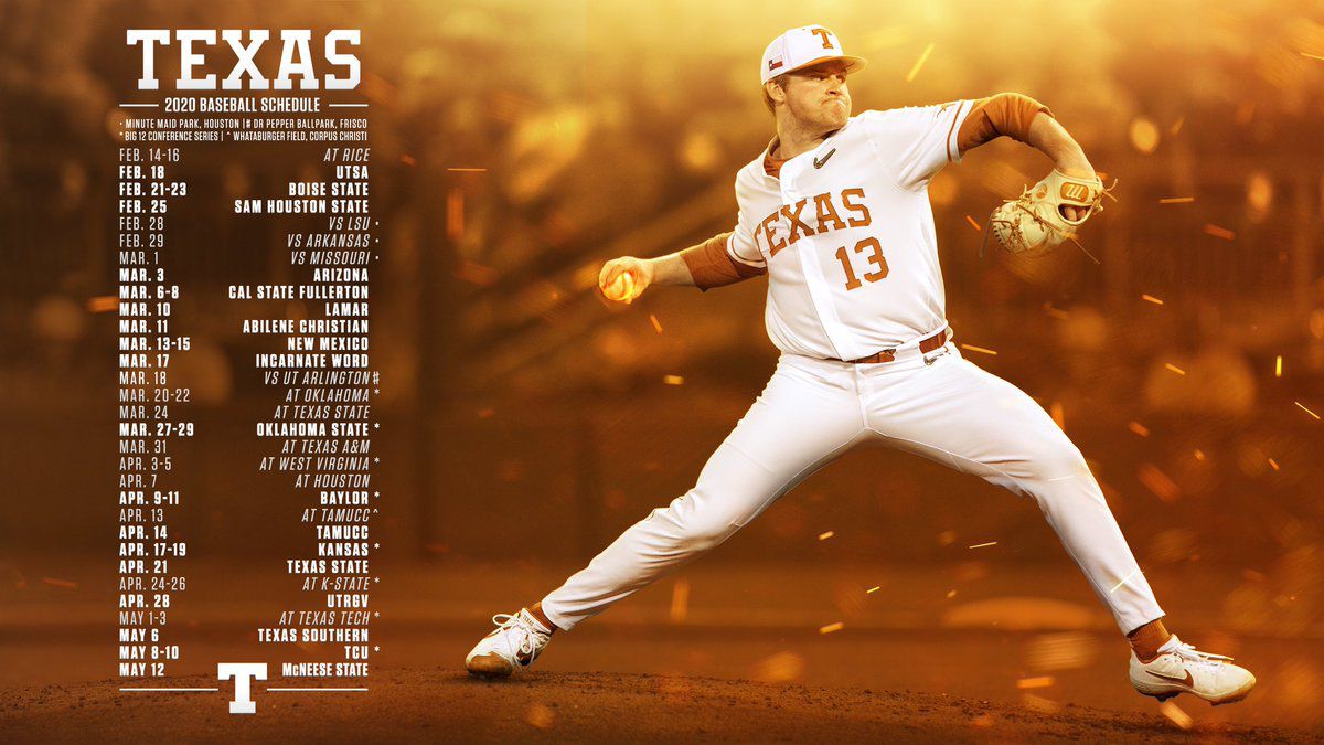 Home and Away Games on the Texas Longhorn Baseball Schedule