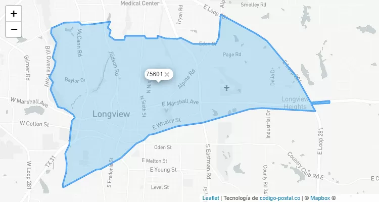 Other Zip Codes in Longview