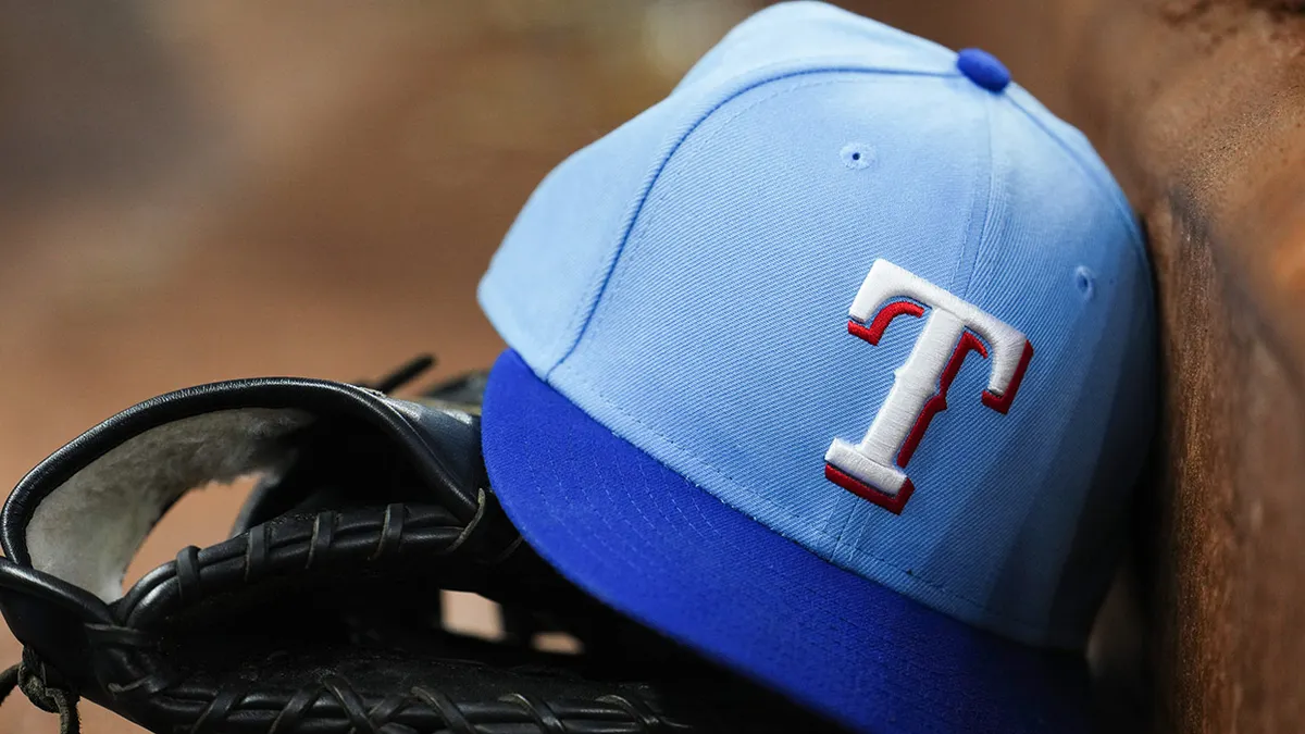 texas rangers gold hat